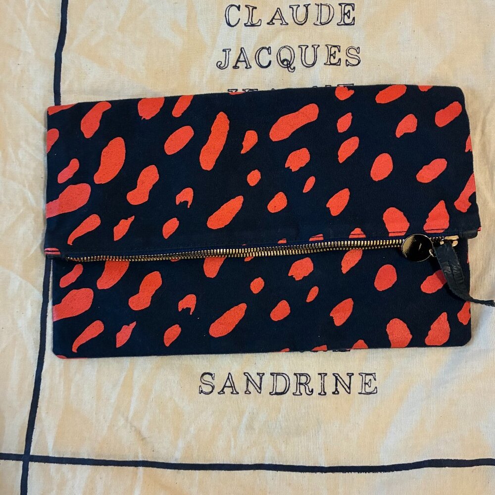 Stylish Black and Red Clutch
